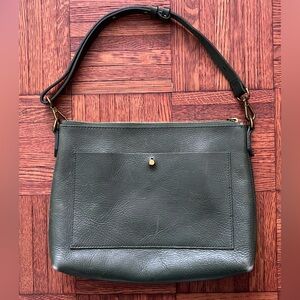 Madewell Green Leather Shoulder Bag